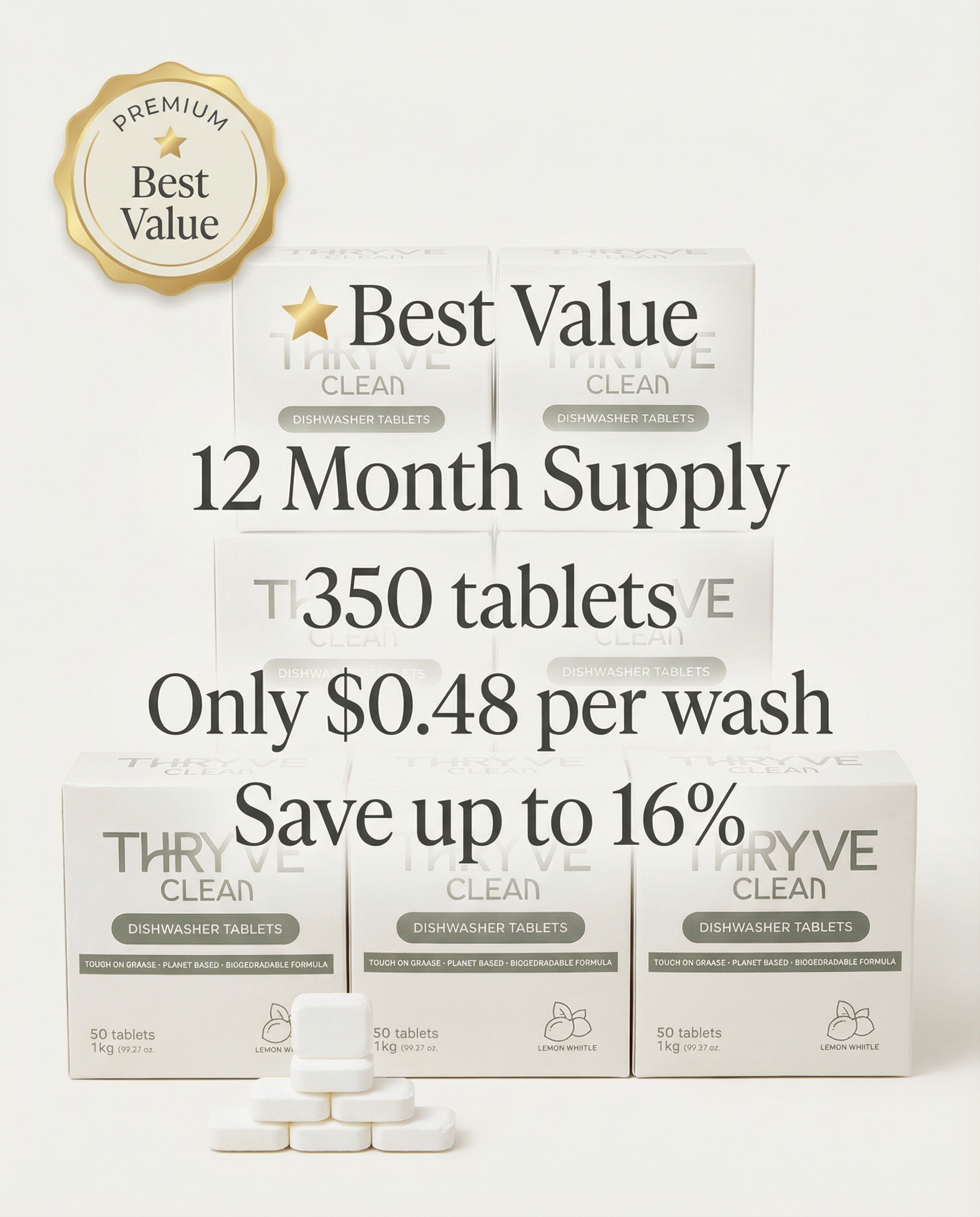 Dishwashing Tablets 50 Pk