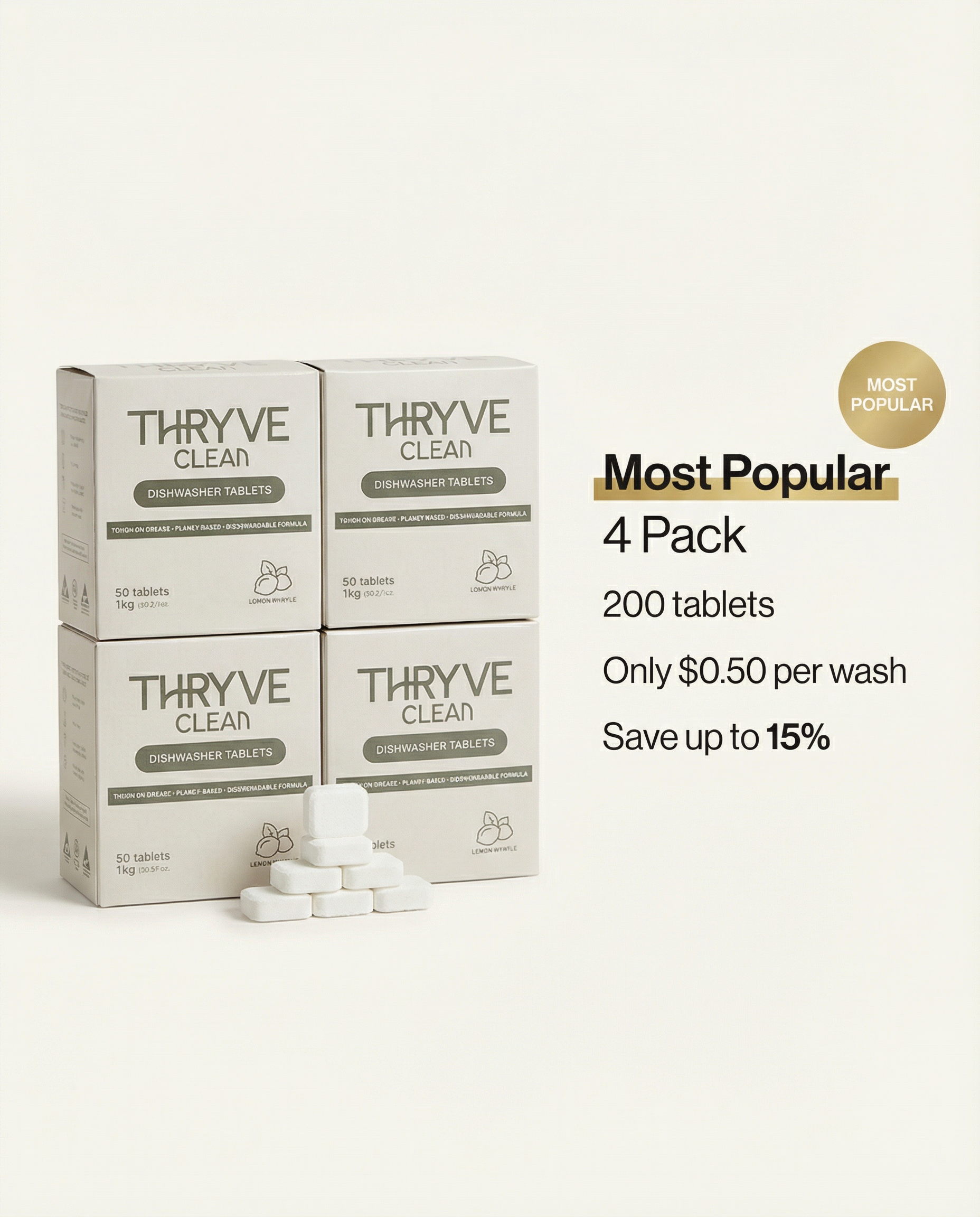 Dishwashing Tablets 50 Pk