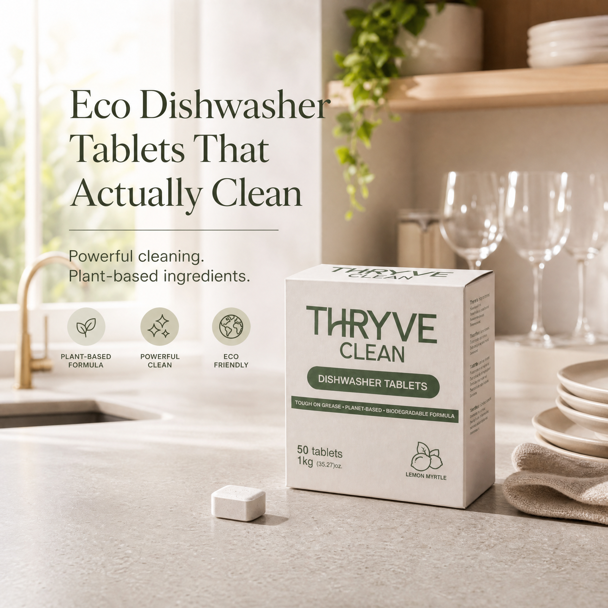 Eco Dishwasher Tablet That Actually Cleans  - 50 Pk